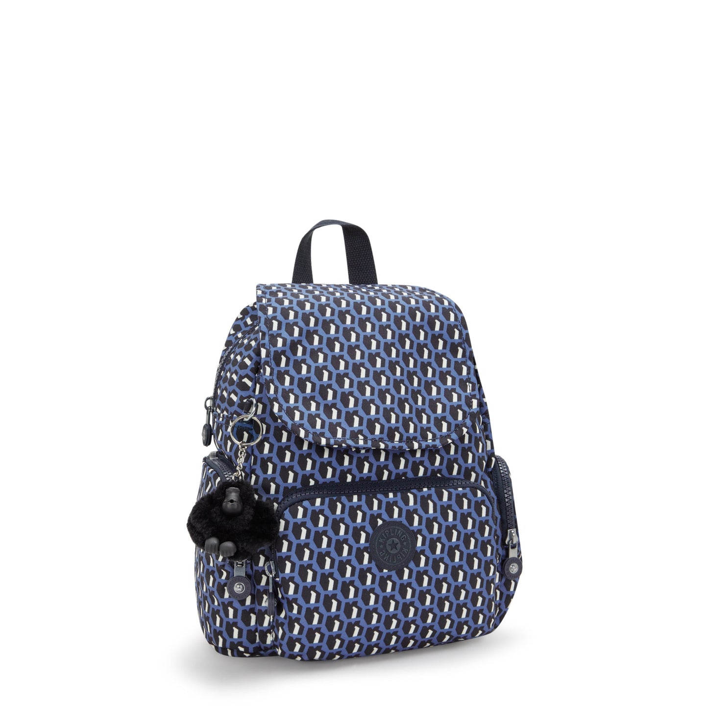 حقيبة ظهر صغيرة Kipling City Zip Mini 3D K باللون الأزرق I3735-4JS