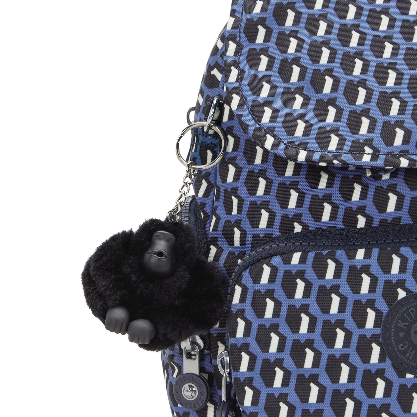 حقيبة ظهر صغيرة Kipling City Zip Mini 3D K باللون الأزرق I3735-4JS