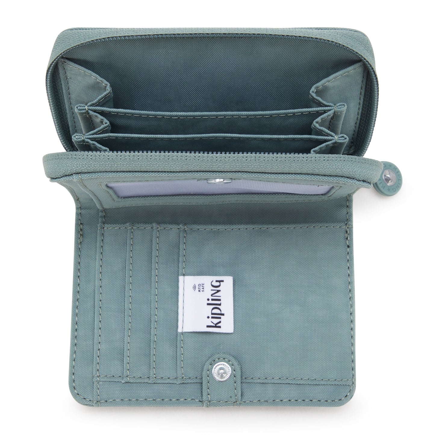 محفظة Kipling Money Love رمادية متوسطة الحجم مريحة I3738-3NL