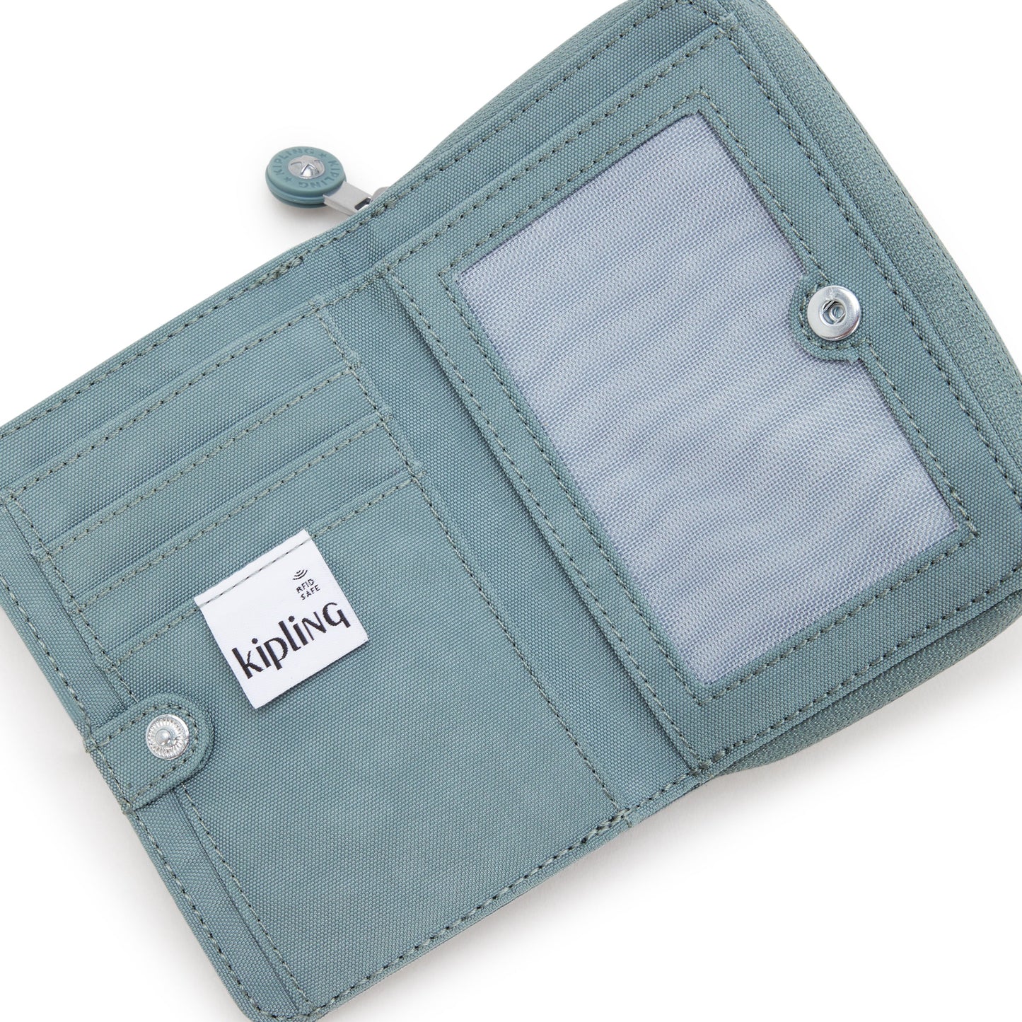 محفظة Kipling Money Love رمادية متوسطة الحجم مريحة I3738-3NL