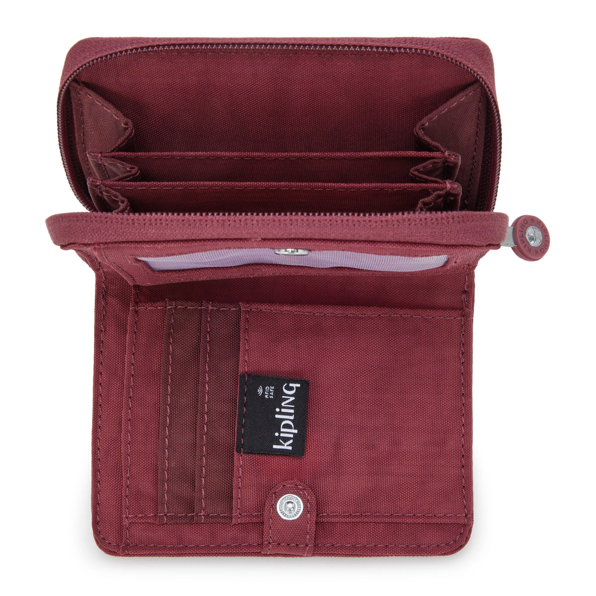Kipling Money Love Lounge Wine Medium Wallet I3738-5FW