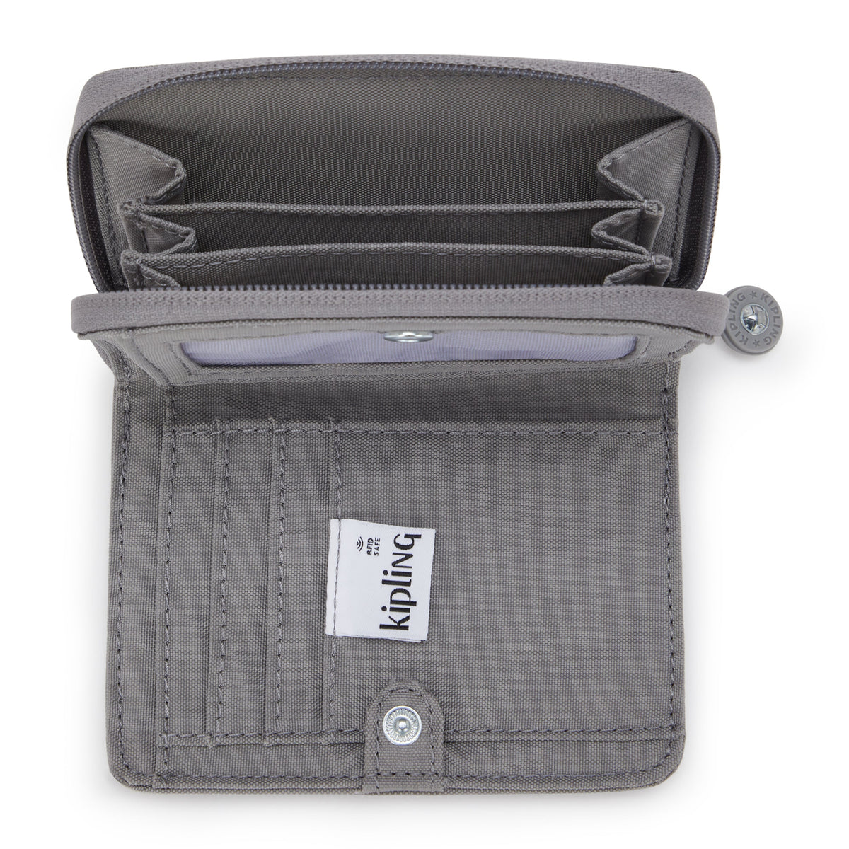 Kipling Money Love Inviting Grey Medium Wallet I3738-8DH