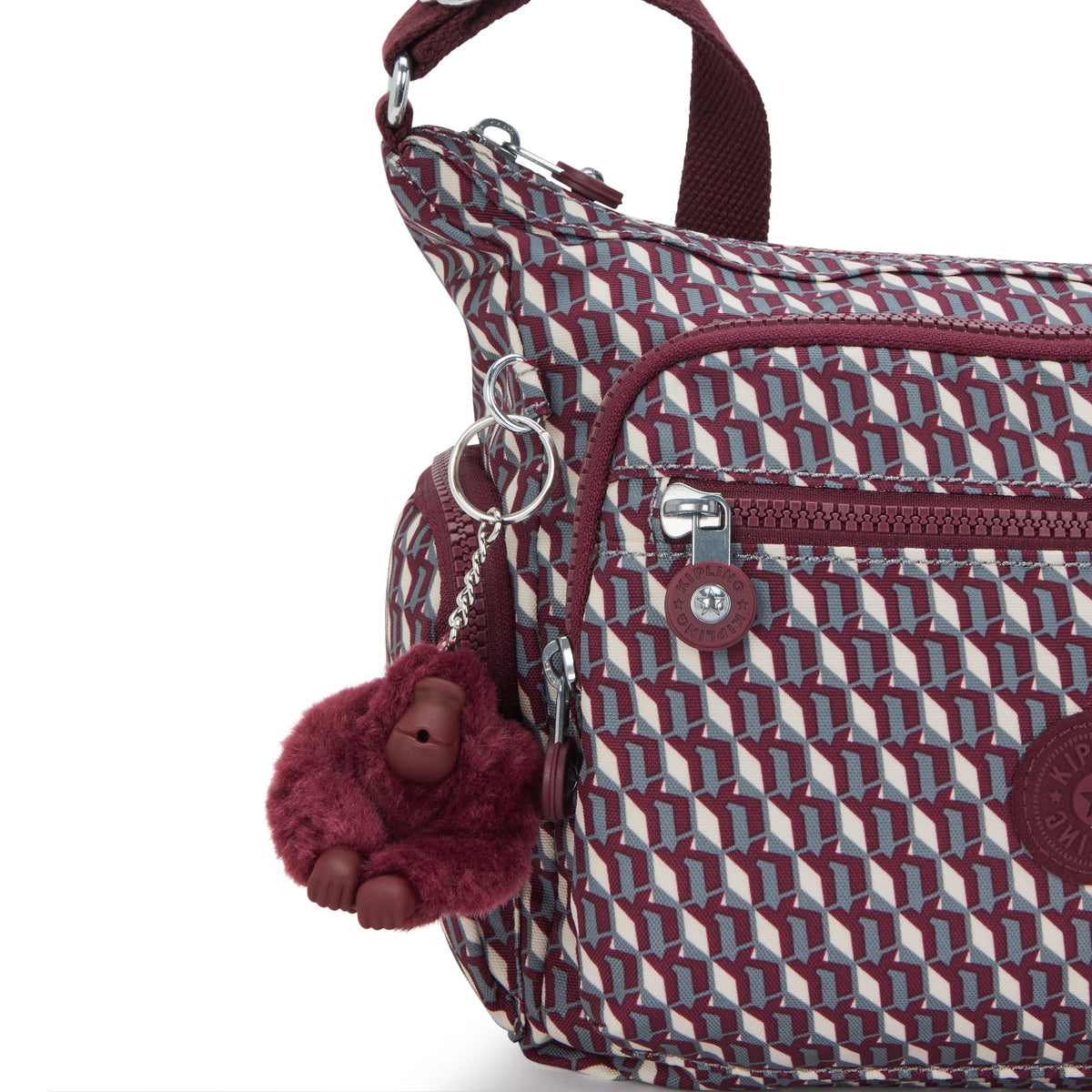Kipling Gabbie S 3Dk Wine Medium حقيبة كروس I3759-1PB