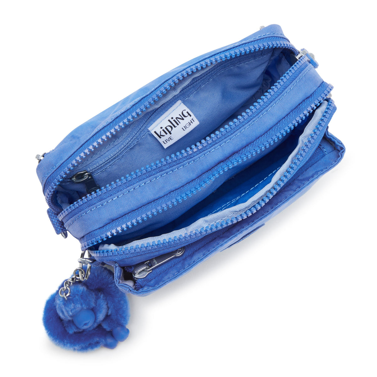 KIPLING-Abanu Multi-Small crossbody convertible to waist bag (with removed straps)-Havana Blue-I3795-JC7