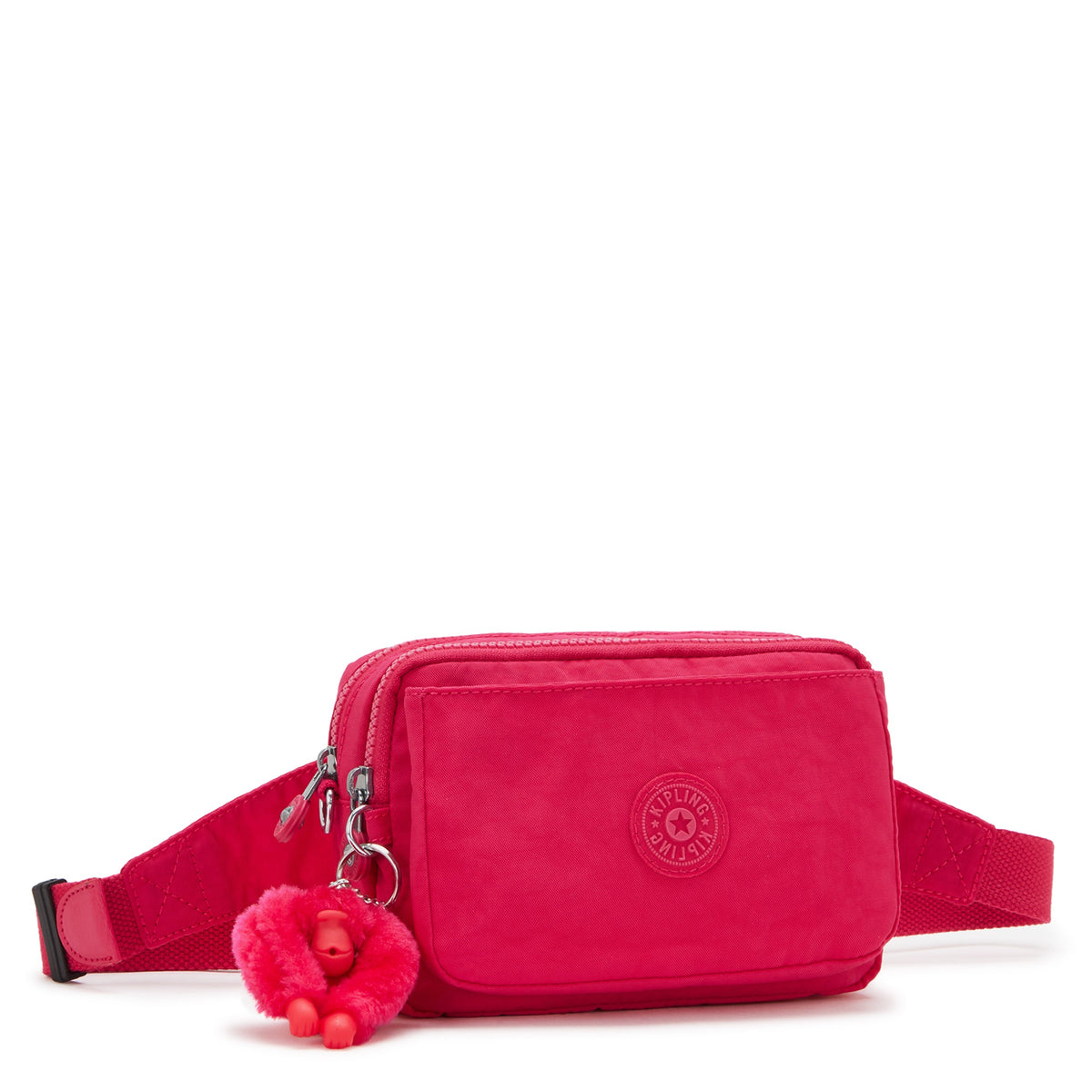 KIPLING-Abanu Multi-Small crossbody convertible to waist bag (with removed straps)-Confetti Pink-I3795-T73