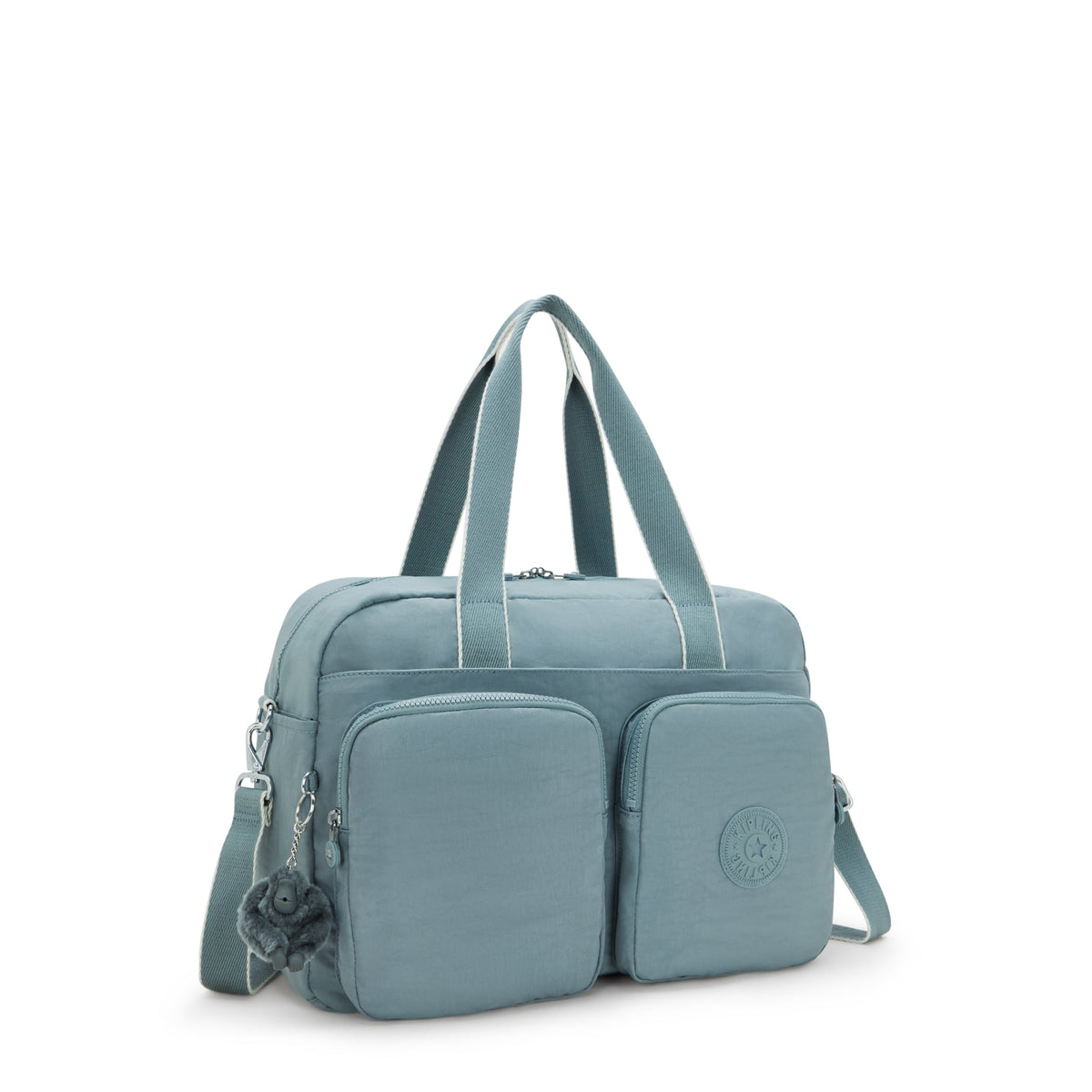 حقيبة Kipling Defea XL رمادية مريحة متوسطة الحجم لعطلة نهاية الأسبوع I3958-3NL