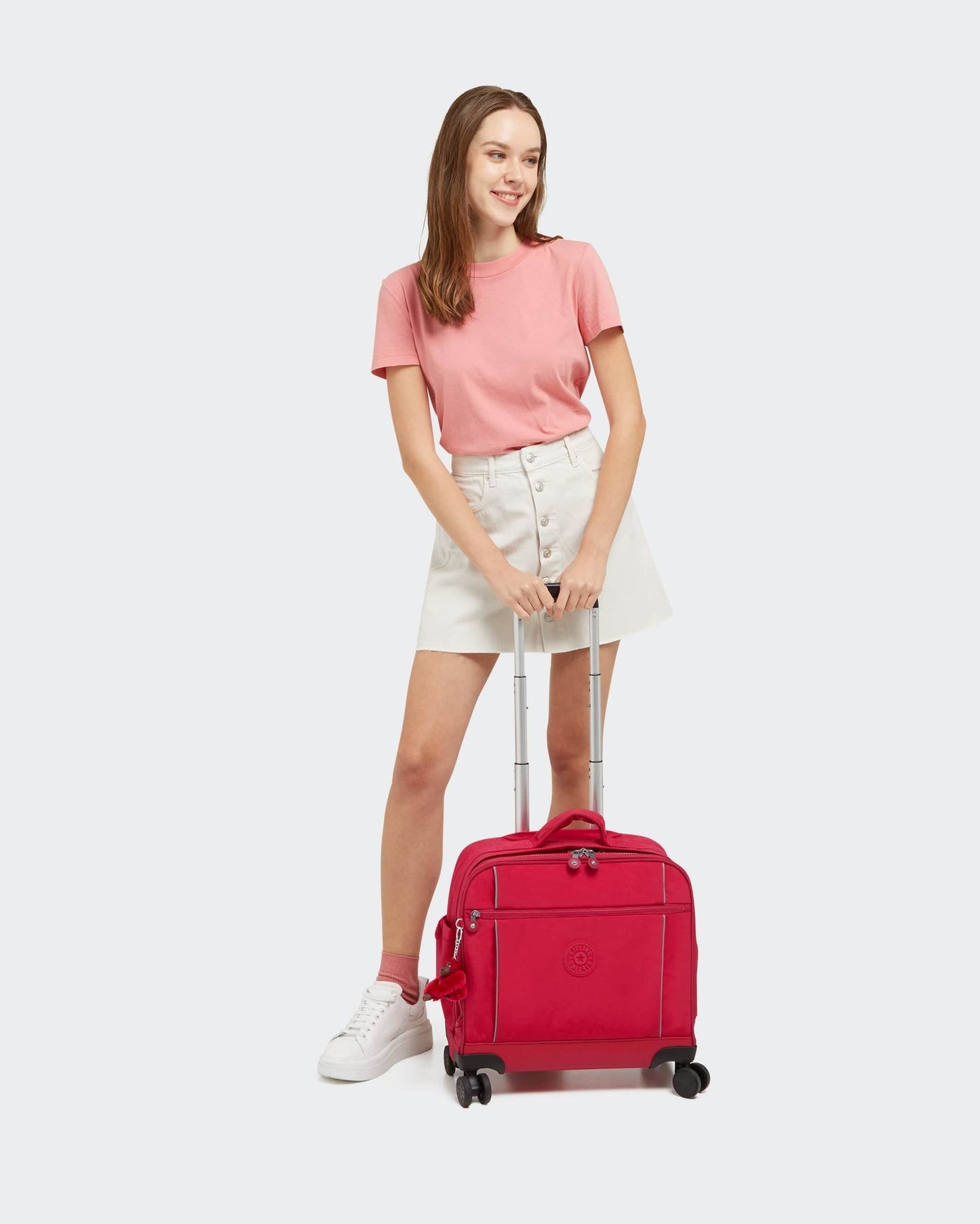 كيبلينج-نيو ستوريا-حقيبة كبيرة بعجلات-وردي حقيقي-I4050-09F