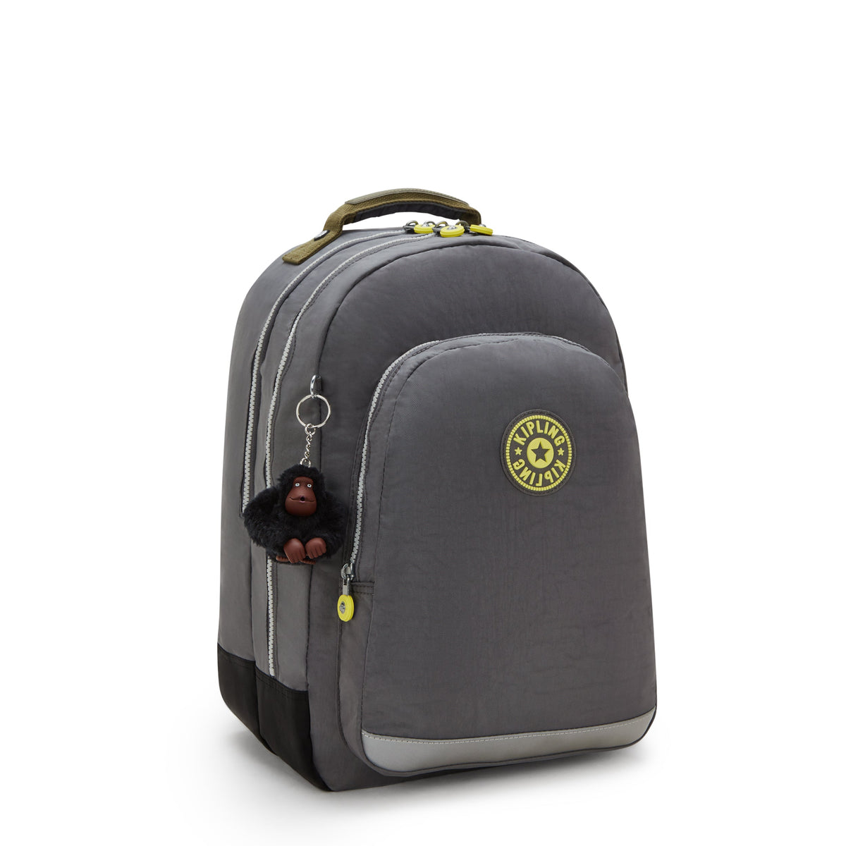 حقيبة ظهر كبيرة من Kipling Class Room Back to Grey مع حجرة للكمبيوتر المحمول I4053-1DX