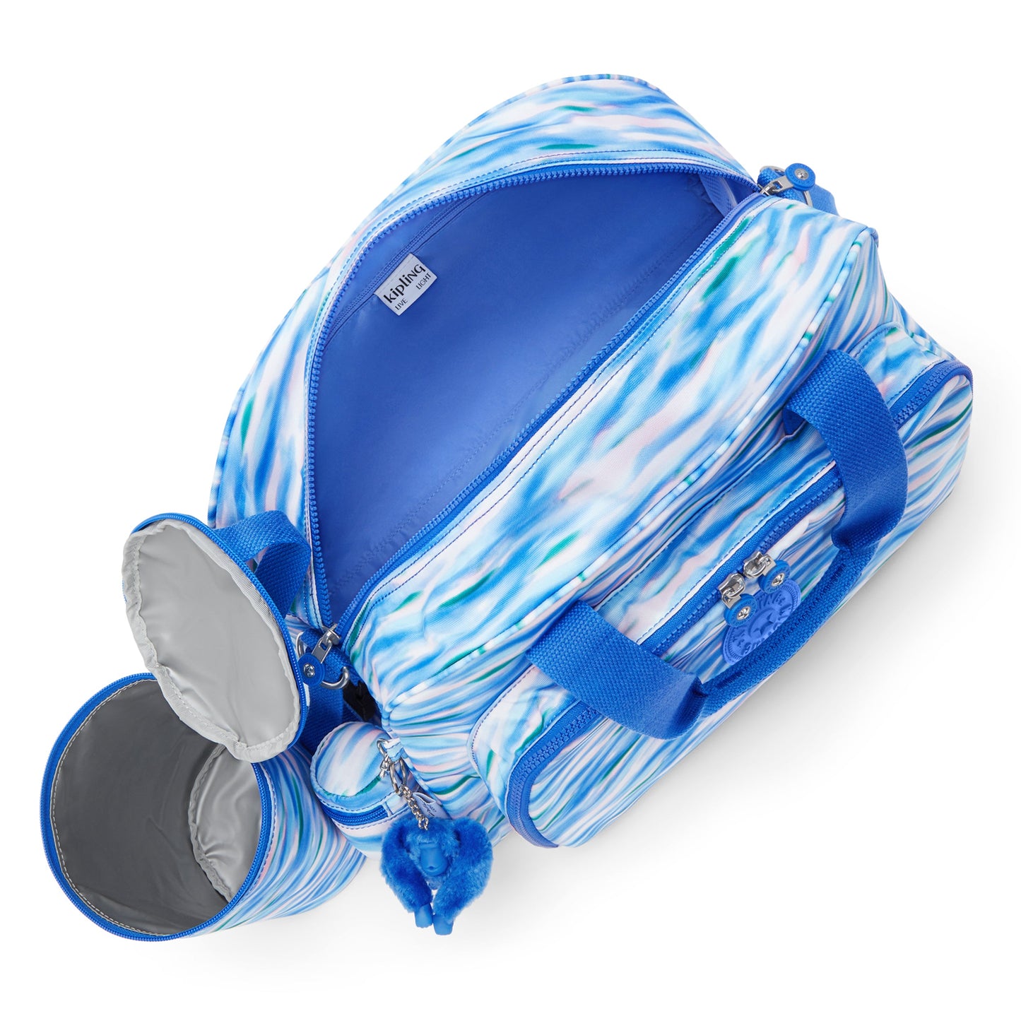 KIPLING-Camama-حقيبة أطفال كبيرة (مع حصيرة تغيير الحفاضات)-أزرق مخفف-I4068-TX9