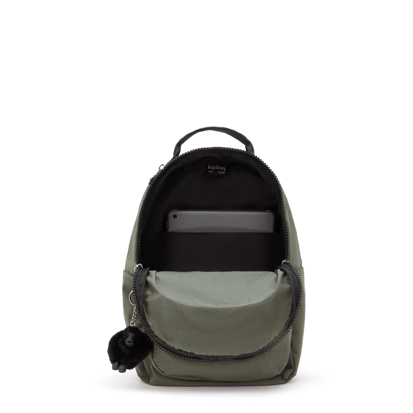 حقيبة ظهر صغيرة KIPLING Seoul S Green Moss (مع جيب للكمبيوتر اللوحي) I4082-88D