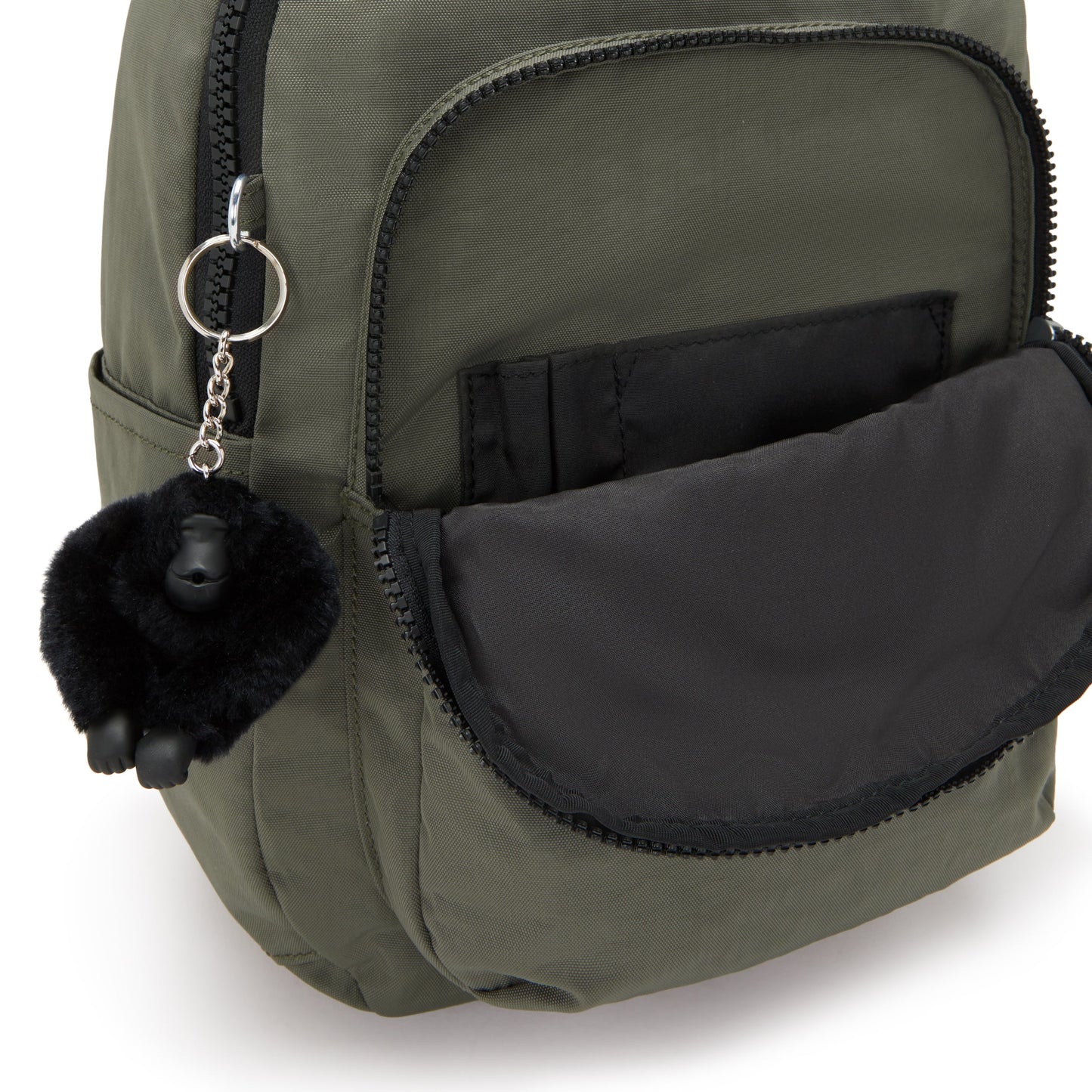 حقيبة ظهر صغيرة KIPLING Seoul S Green Moss (مع جيب للكمبيوتر اللوحي) I4082-88D