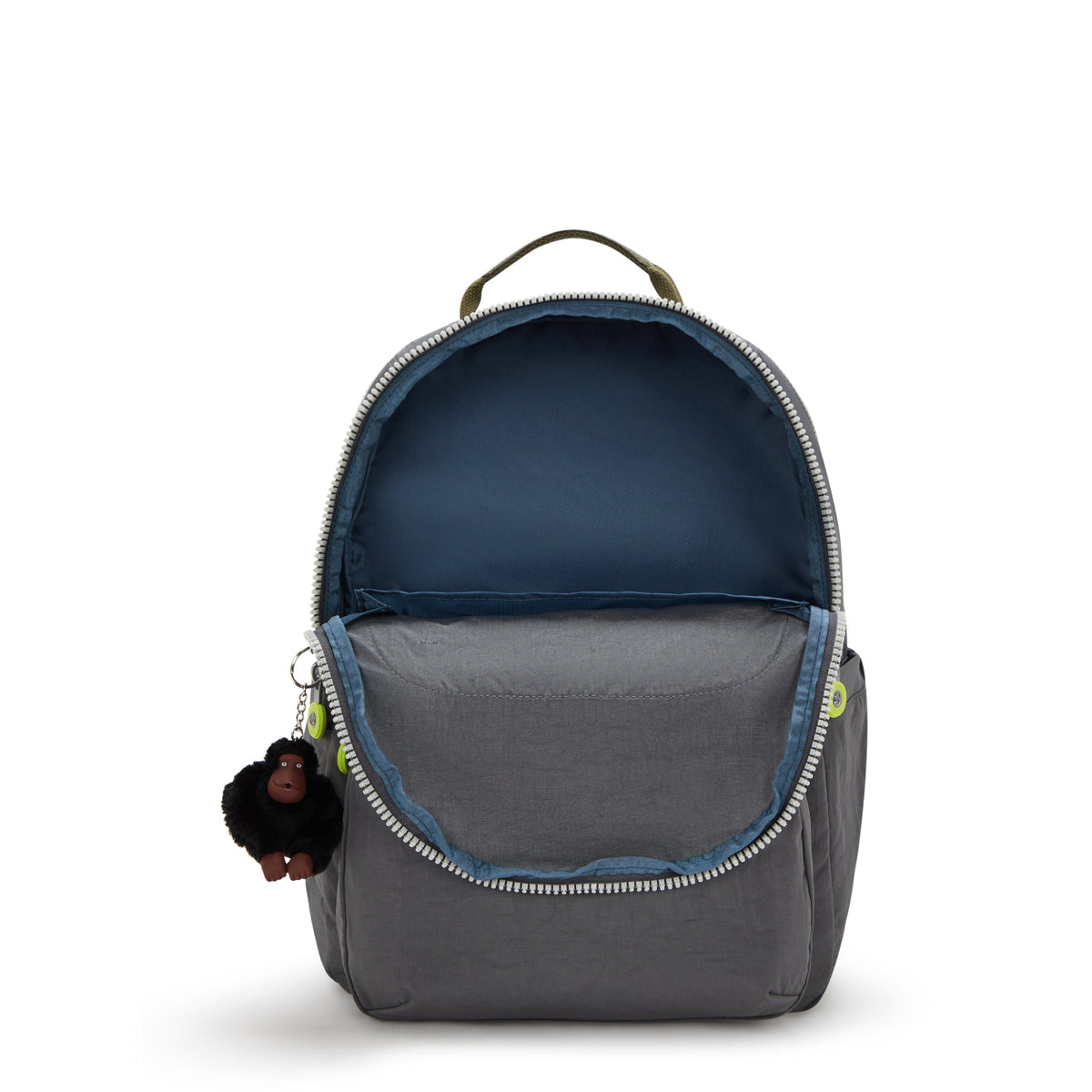 حقيبة ظهر Kipling Seoul Lap Back to Grey كبيرة مع حجرة للكمبيوتر المحمول I4275-1DX