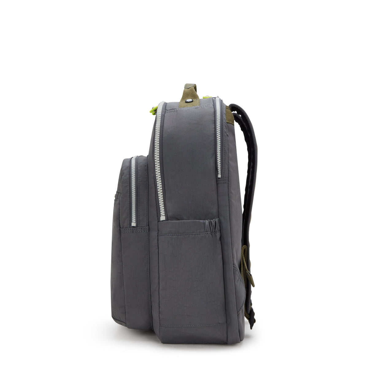 حقيبة ظهر Kipling Seoul Lap Back to Grey كبيرة مع حجرة للكمبيوتر المحمول I4275-1DX