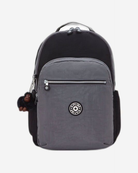 KIPLING Seoul Lap Space Black Bl حقيبة ظهر كبيرة (مع قسم للكمبيوتر المحمول) I4275-2GX