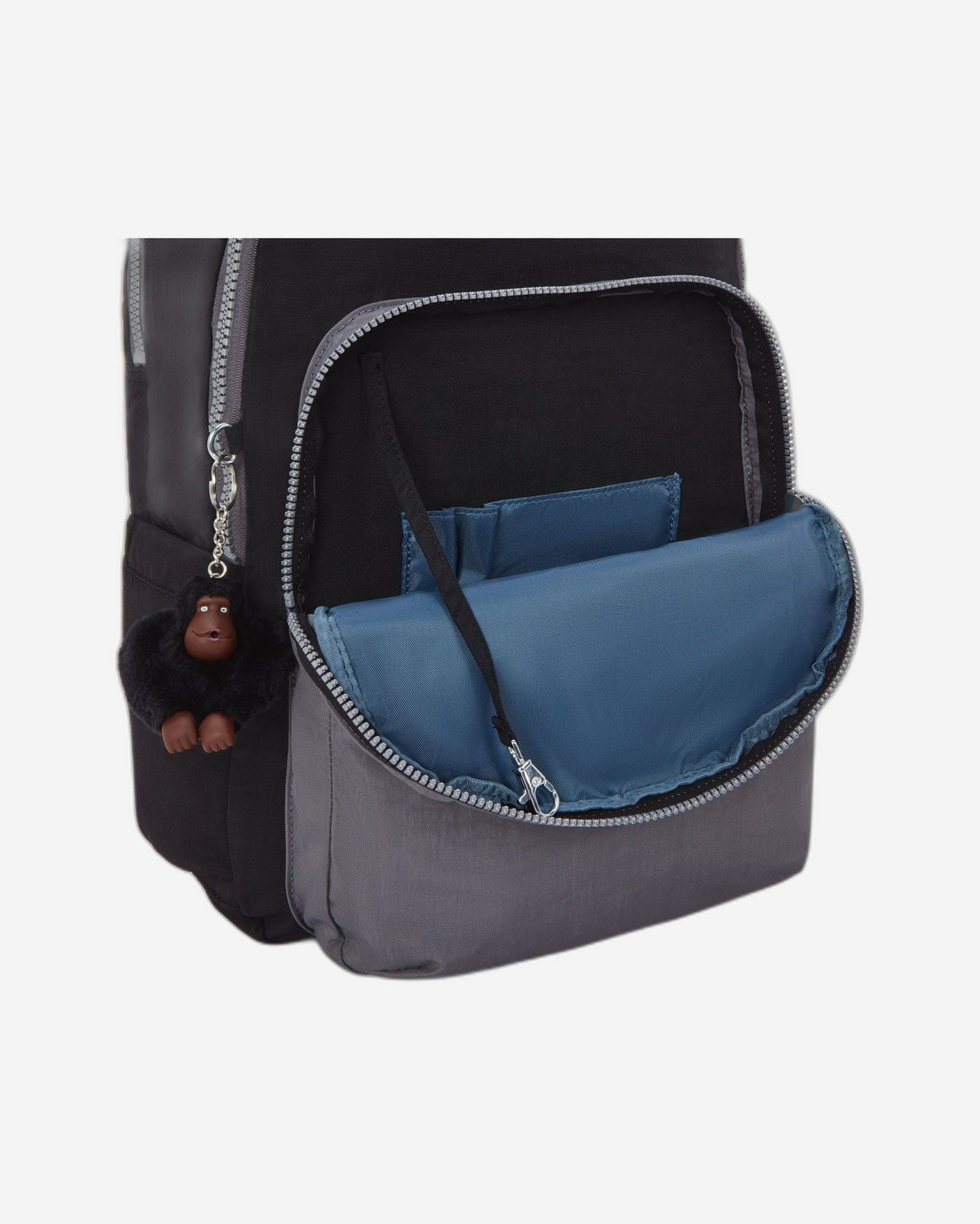KIPLING Seoul Lap Space Black Bl حقيبة ظهر كبيرة (مع قسم للكمبيوتر المحمول) I4275-2GX