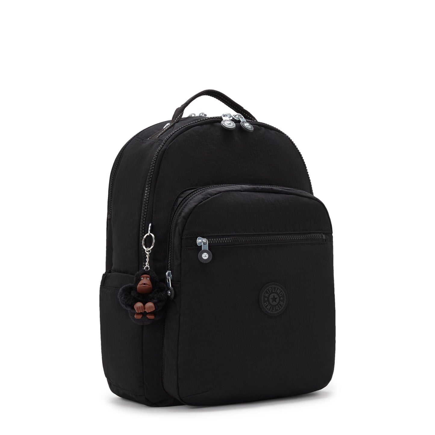 حقيبة ظهر Kipling Seoul Lap True Black كبيرة مع حيز للكمبيوتر المحمول I4275-J99