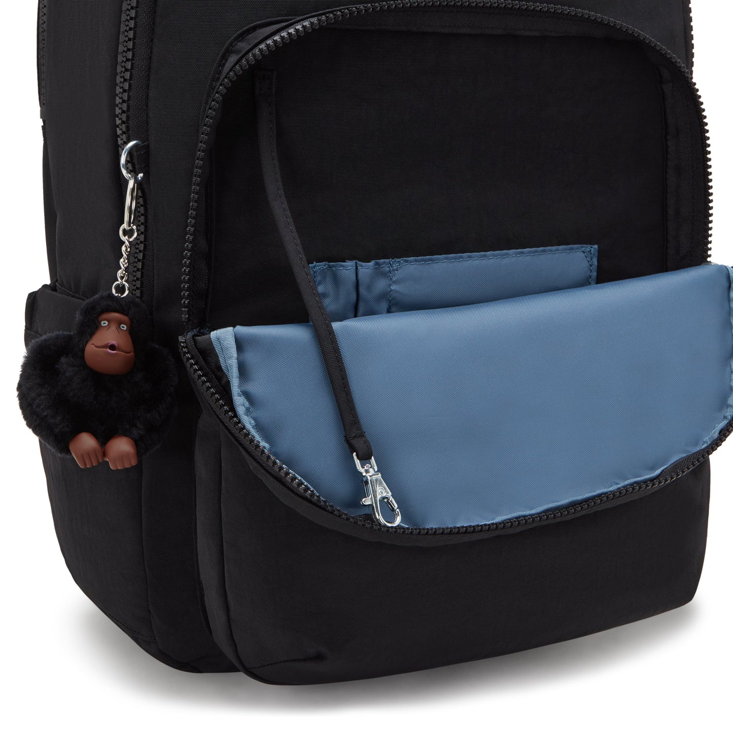 حقيبة ظهر Kipling Seoul Lap True Black كبيرة مع حيز للكمبيوتر المحمول I4275-J99