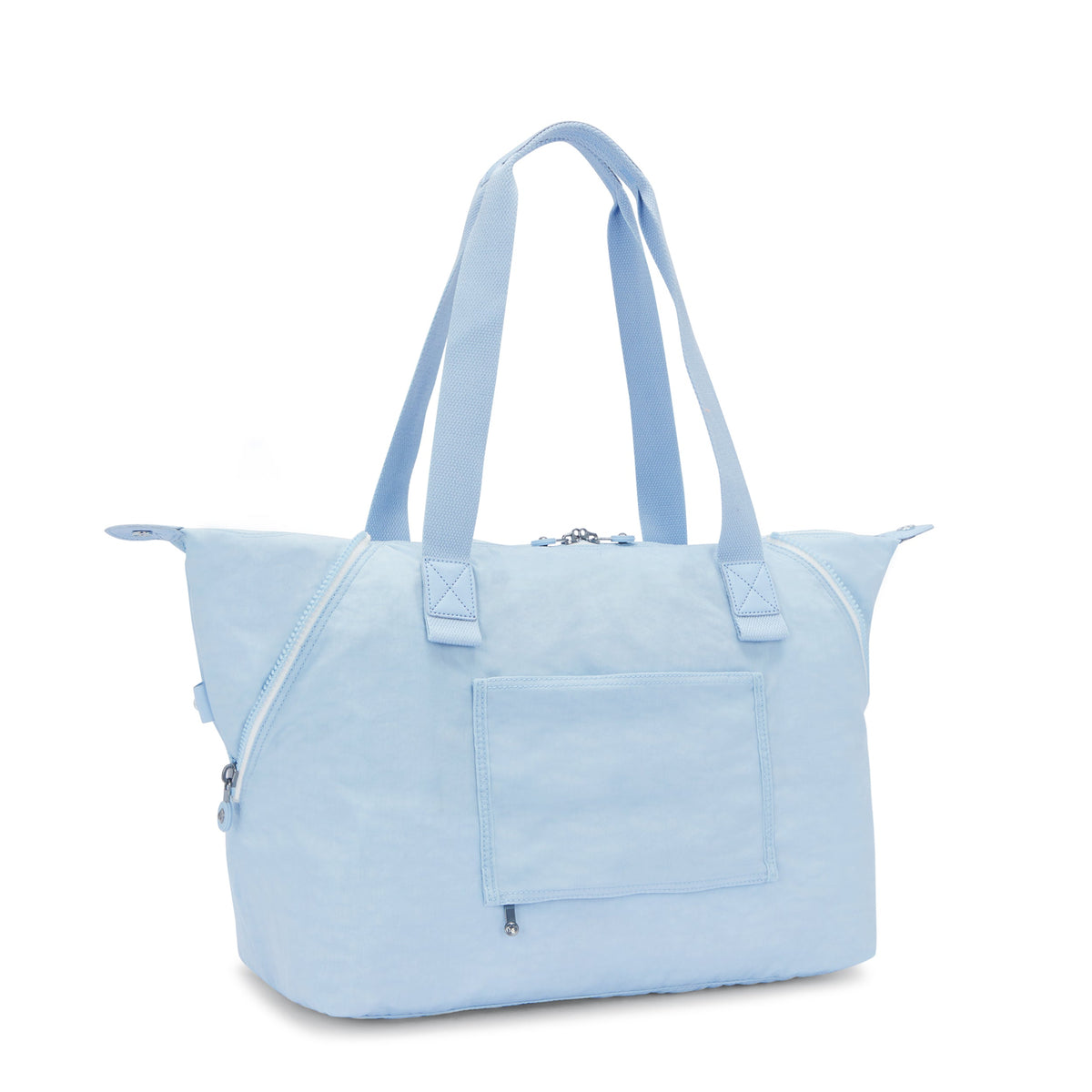 حقيبة KIPLING-Wellness Art M متعددة الاستخدامات كبيرة الحجم مع جيب أمامي قابل للتوسيع - أزرق فاتح Bl-I4277-LZ8
