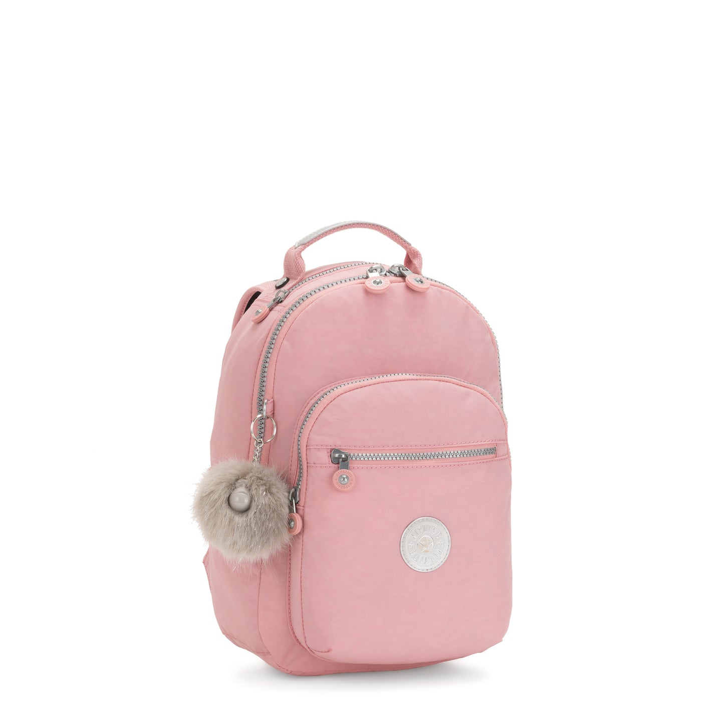 حقيبة الظهر الصغيرة KIPLING Seoul S باللون الزهري العرائسي (مع جيب لوحي) I4345-46Y