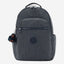 حقيبة ظهر Kipling Seoul College Extra Marine Navy كبيرة مع حجرة للكمبيوتر المحمول I4352-58C