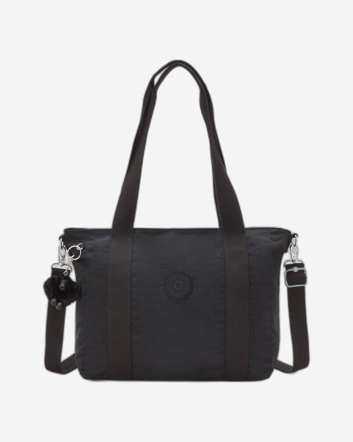 KIPLING Asseni S Black Noir حقيبة يد صغيرة (مع حزام كتف قابل للإزالة) I4400-P39