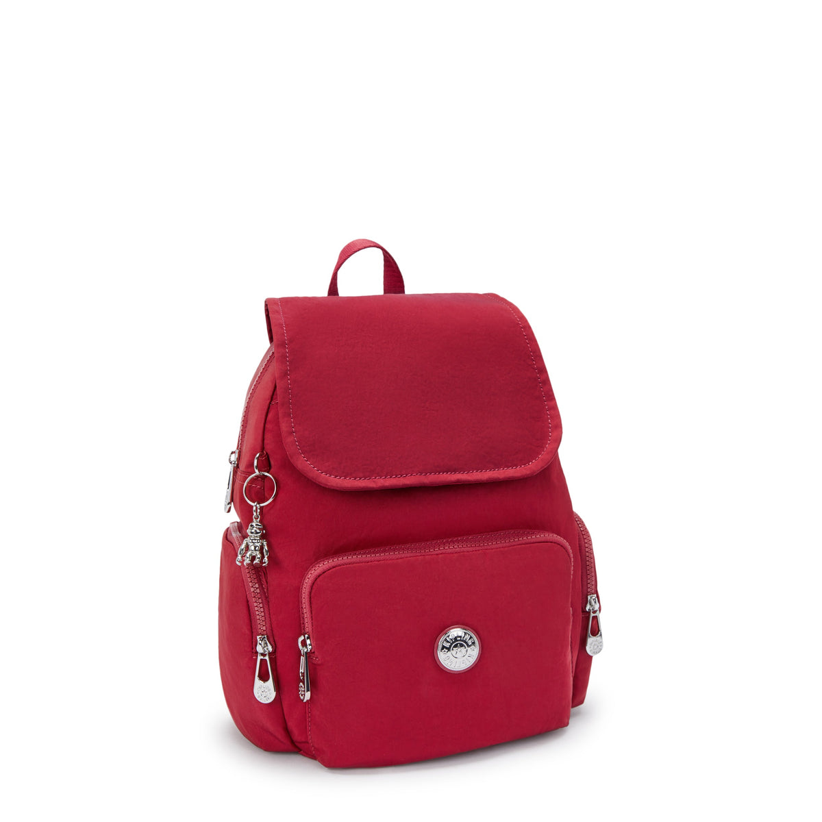 حقيبة ظهر Kipling City Zip S صغيرة باللون الأحمر والنبيذ الأحمر I4430-6SE