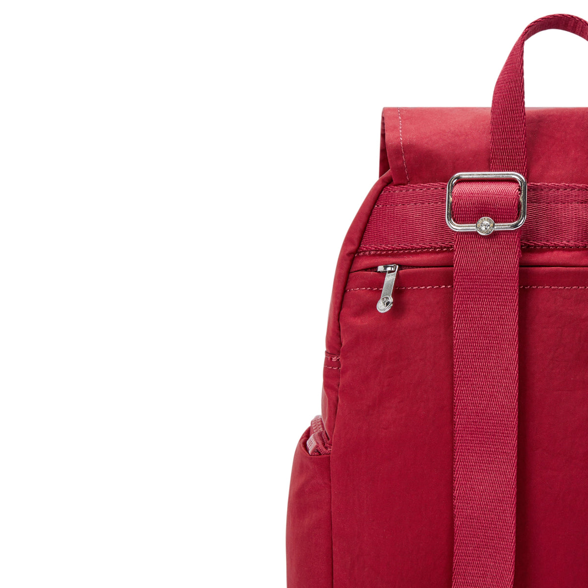 حقيبة ظهر Kipling City Zip S صغيرة باللون الأحمر والنبيذ الأحمر I4430-6SE