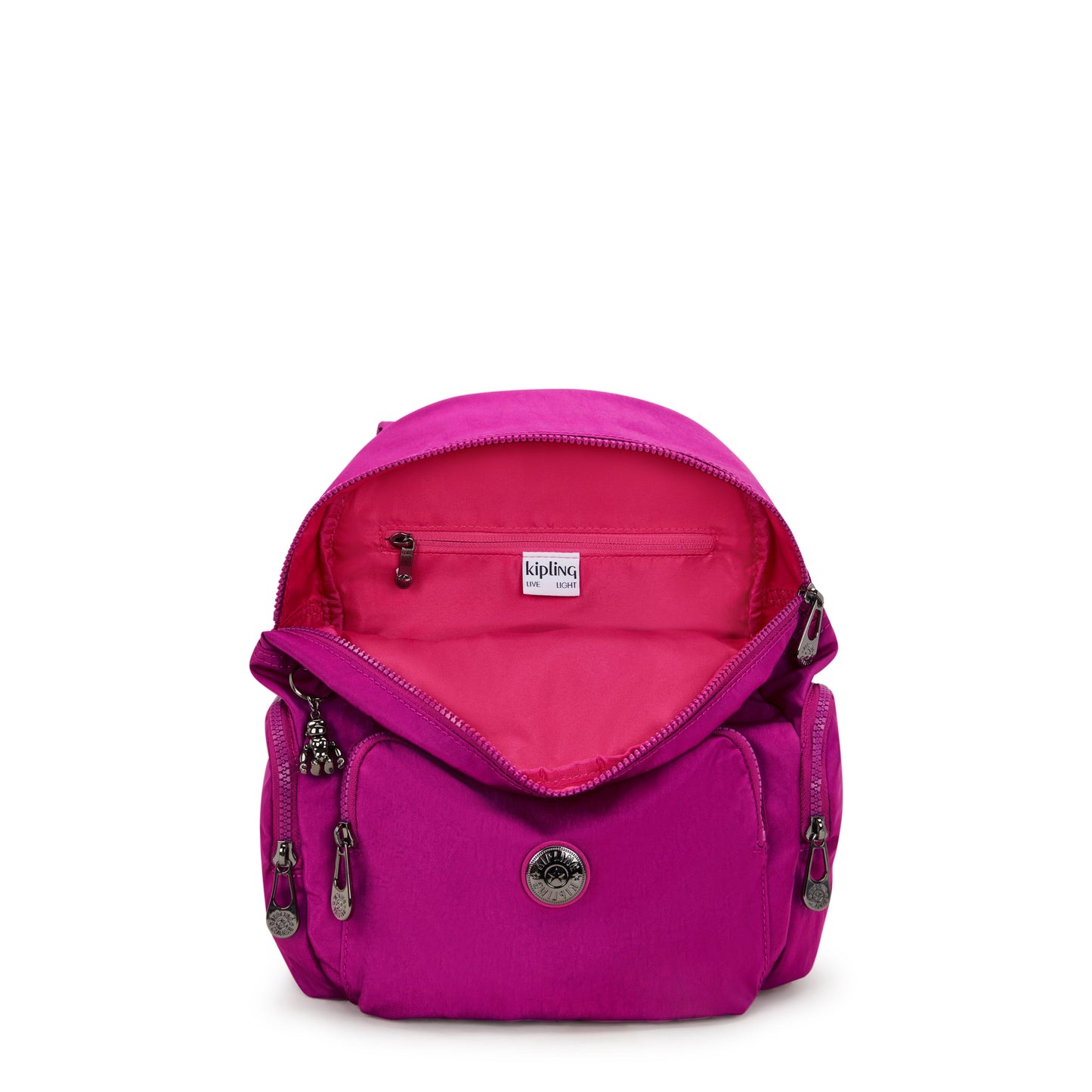 حقيبة ظهر صغيرة Kipling City Zip S Fuchsia Night I4430-7LE