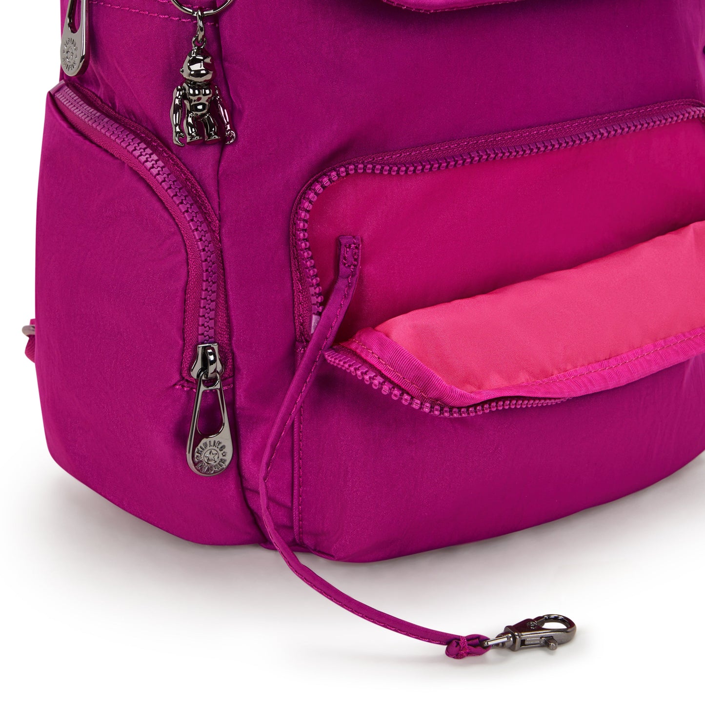 حقيبة ظهر صغيرة Kipling City Zip S Fuchsia Night I4430-7LE