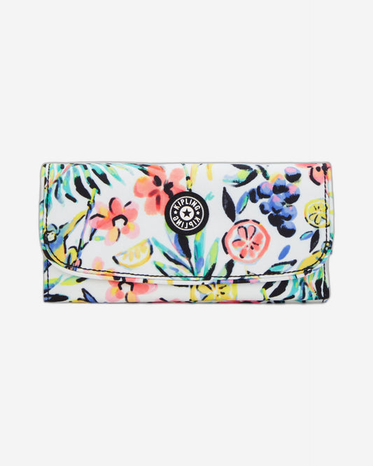 Kipling Money Land Cocktail Floral محفظة كبيرة I4437-5DZ