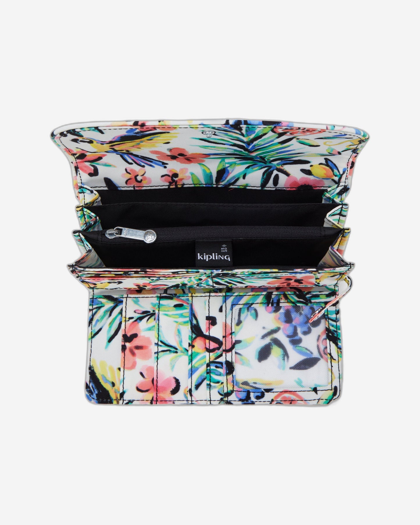 Kipling Money Land Cocktail Floral محفظة كبيرة I4437-5DZ