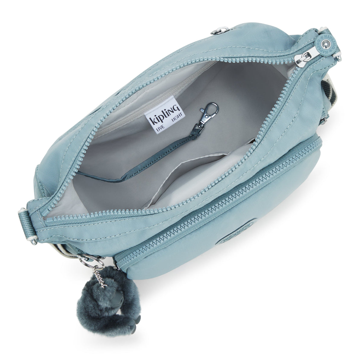 حقيبة Kipling Gabb S رمادية مريحة متوسطة الحجم I4493-3NL