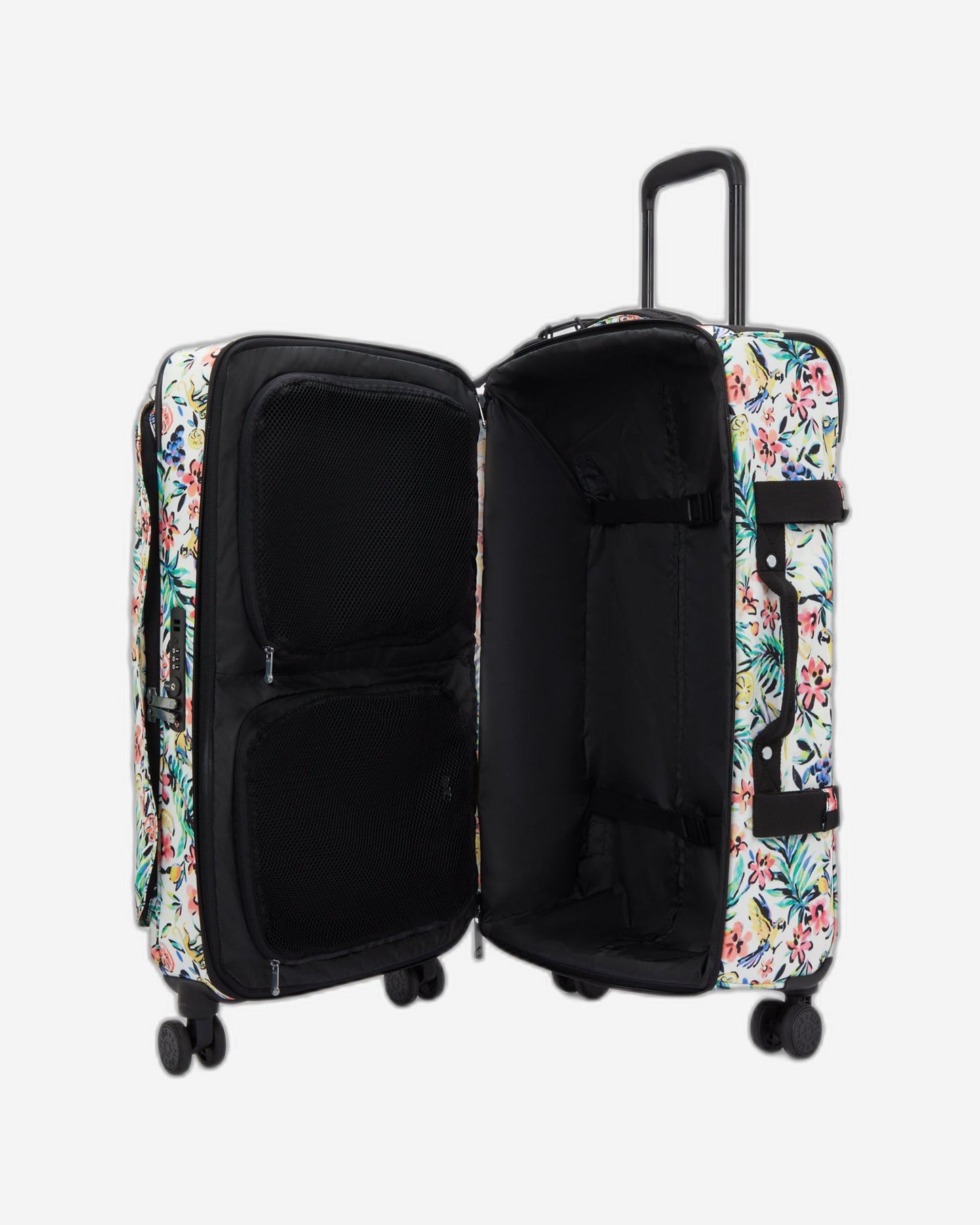 حقيبة سفر Kipling Spontaneous M Cocktail Floral متوسطة الحجم بعجلات I4556-5DZ