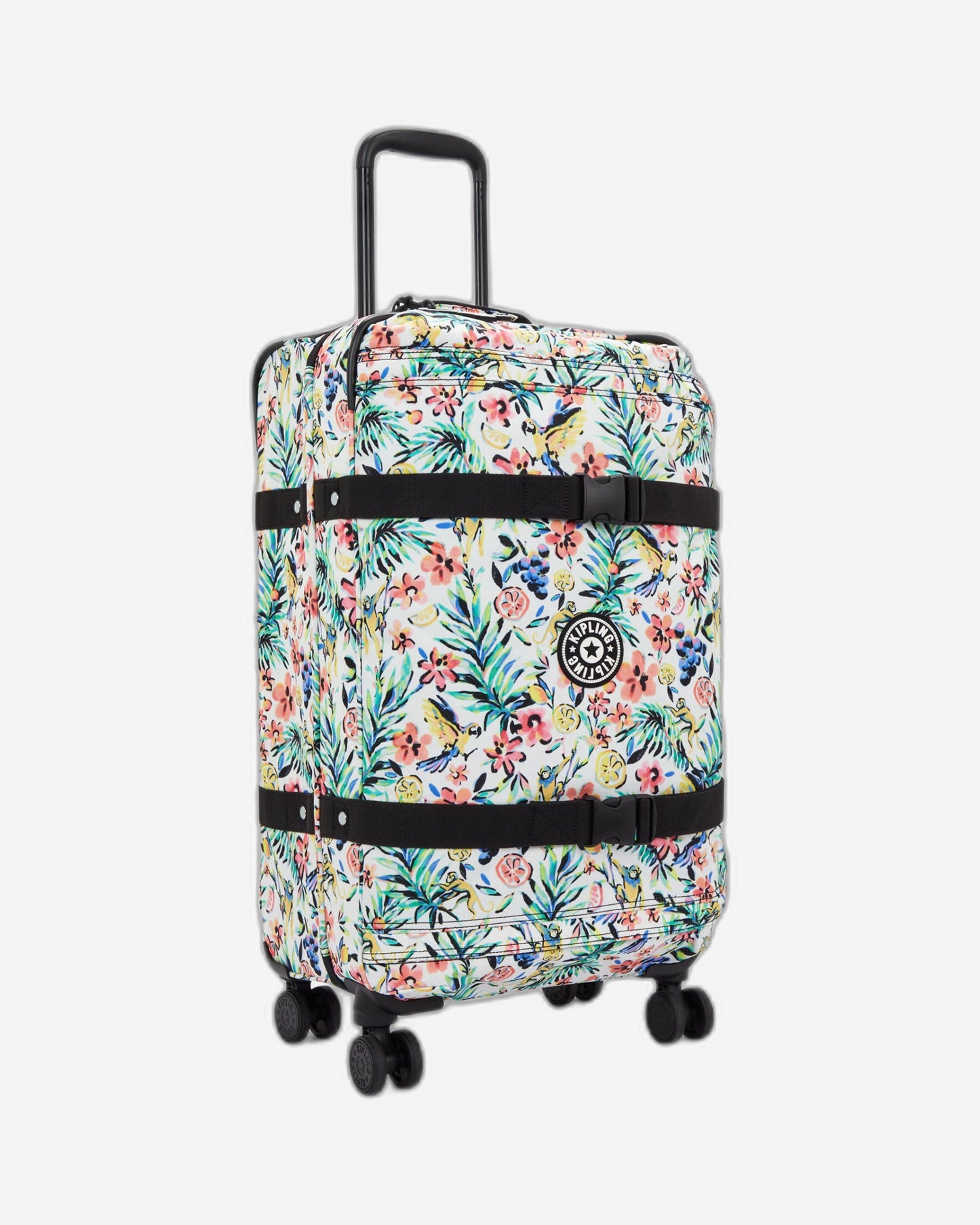 حقيبة سفر Kipling Spontaneous M Cocktail Floral متوسطة الحجم بعجلات I4556-5DZ