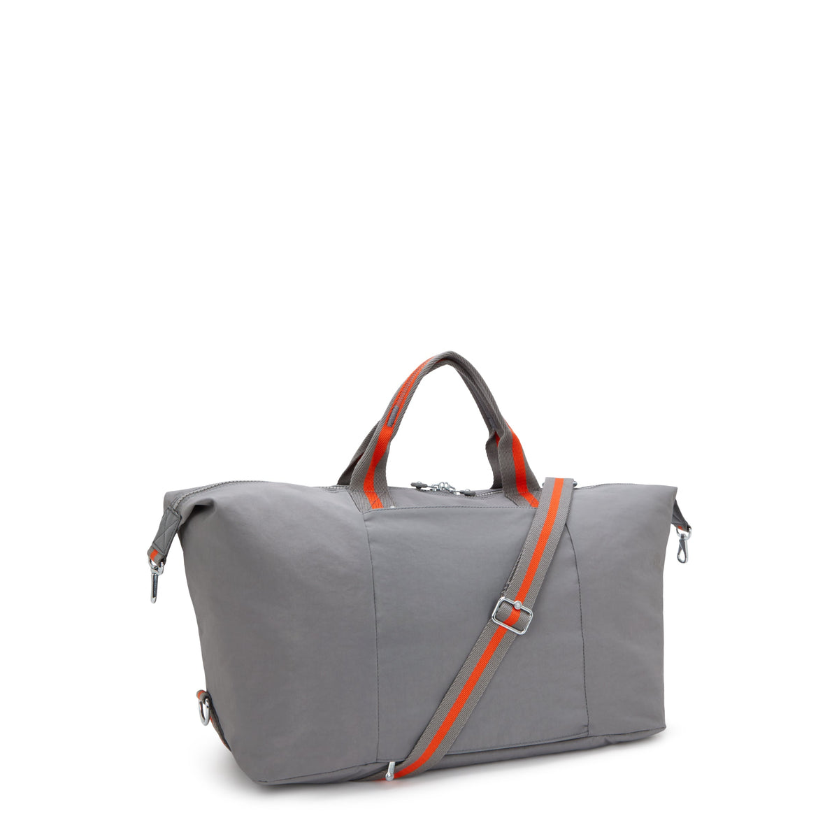 Kipling Bori Inviting Grey حقيبة عطلة نهاية الأسبوع كبيرة (مع جيب ترولي وحزام كتف قابل للإزالة) I4582-8DH