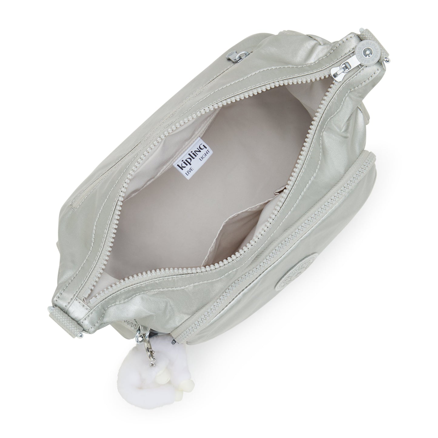 حقيبة كتف متوسطة الحجم معدنية جديدة من كيبلينج جاب إس I4611-70P