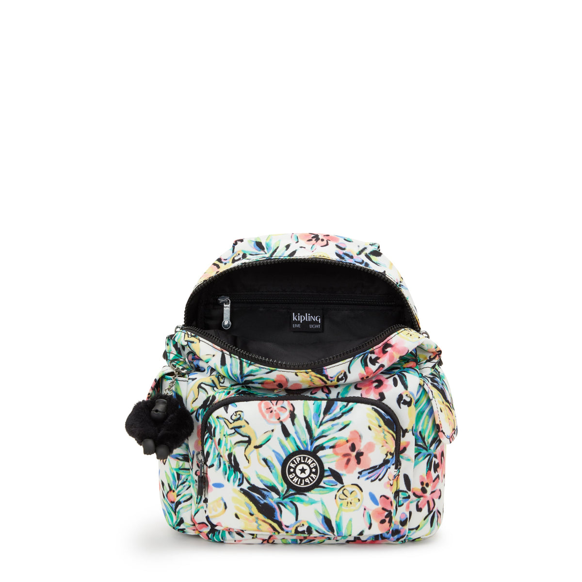حقيبة الظهر الصغيرة City Pack Mini Cocktail Floral من Kipling طراز I4628-5DZ