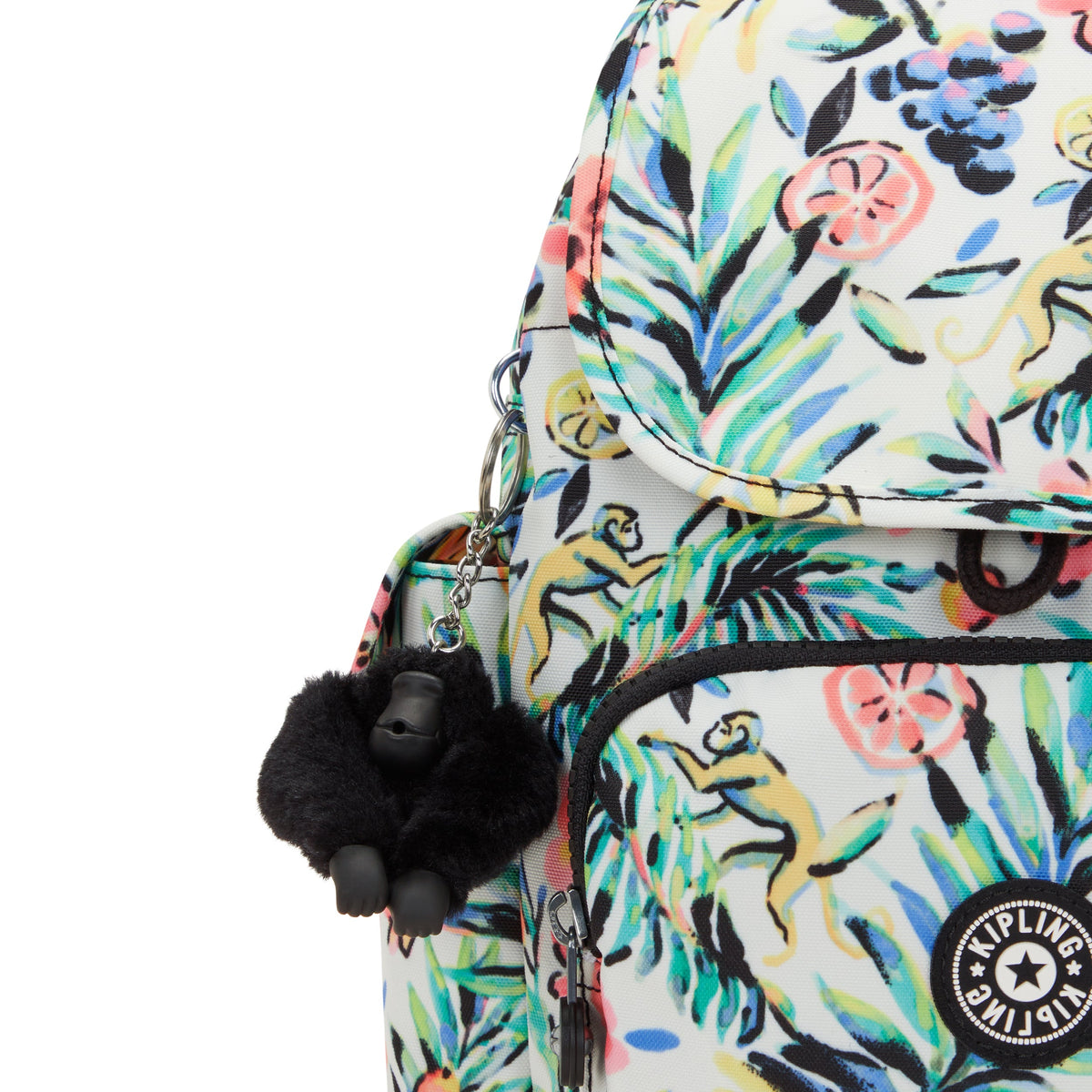 حقيبة الظهر الصغيرة City Pack Mini Cocktail Floral من Kipling طراز I4628-5DZ