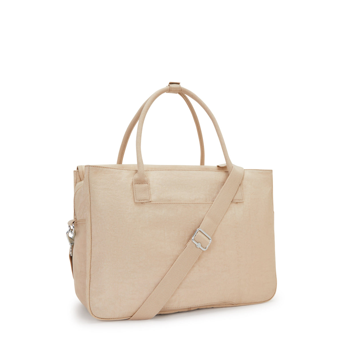 حقيبة Kipling Superworker Sparkled Beige للعمل (مع حزام كتف قابل للإزالة) I4718-5DV