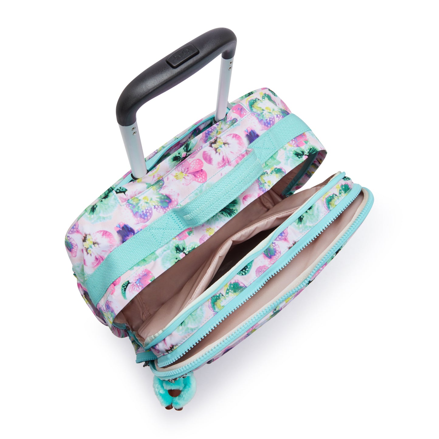 KIPLING-New Storia-حقيبة كبيرة بعجلات-Aqua Blossom-I4847-7EC