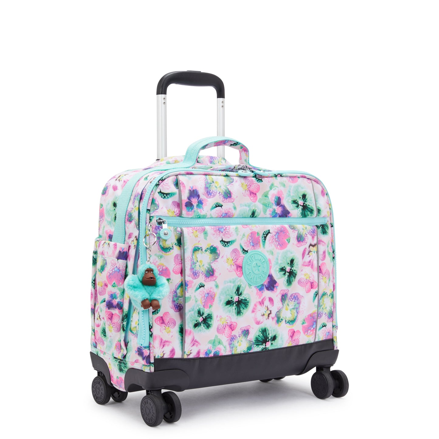 KIPLING-New Storia-حقيبة كبيرة بعجلات-Aqua Blossom-I4847-7EC