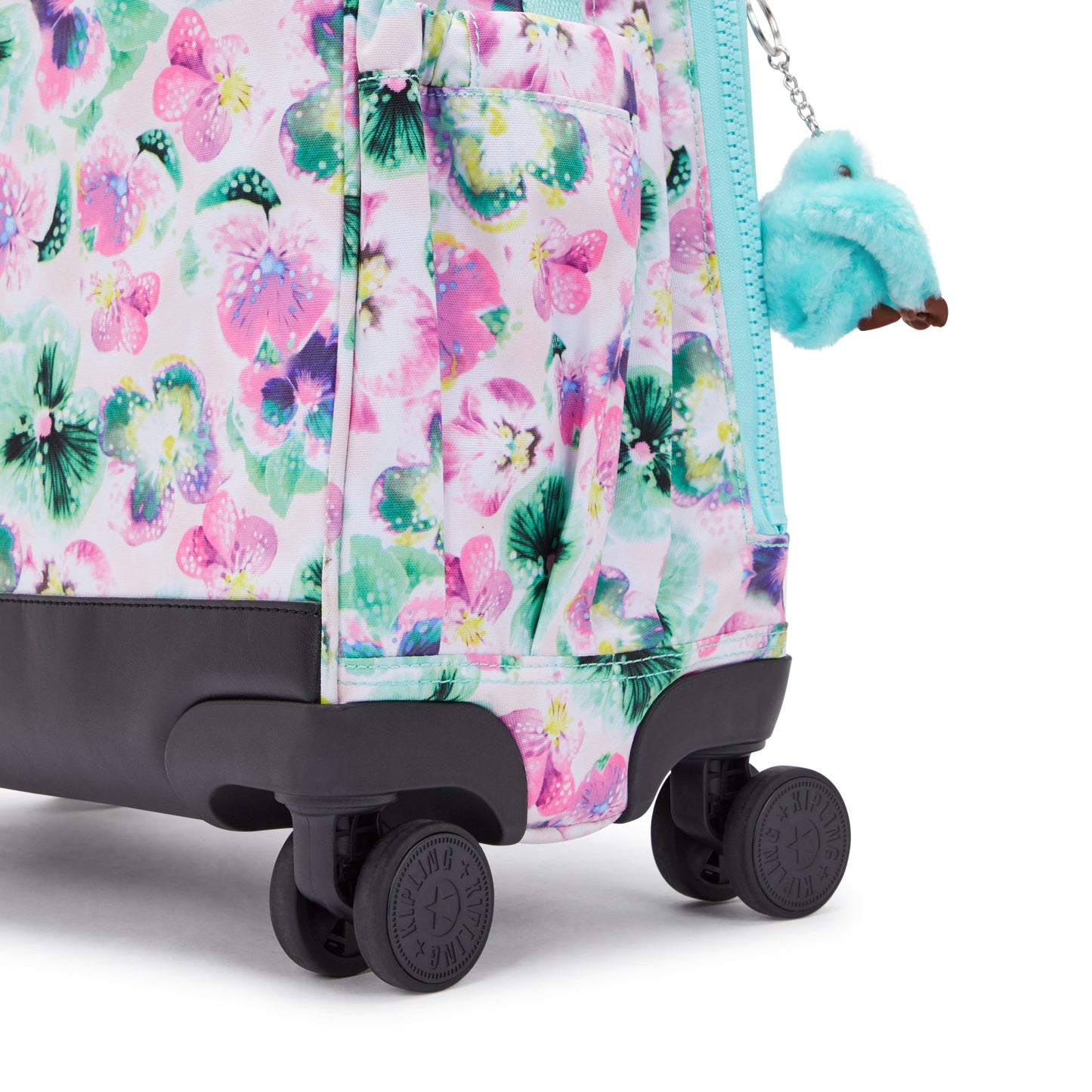 KIPLING-New Storia-حقيبة كبيرة بعجلات-Aqua Blossom-I4847-7EC