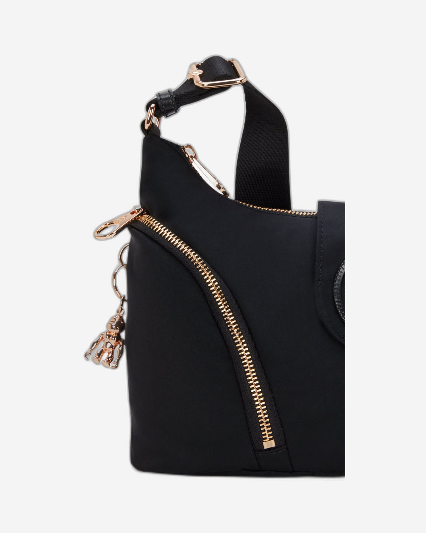 KIPLING سيرا إم، حقيبة كروس متوسطة، لون أسود وردي، طراز I5107-62Q
