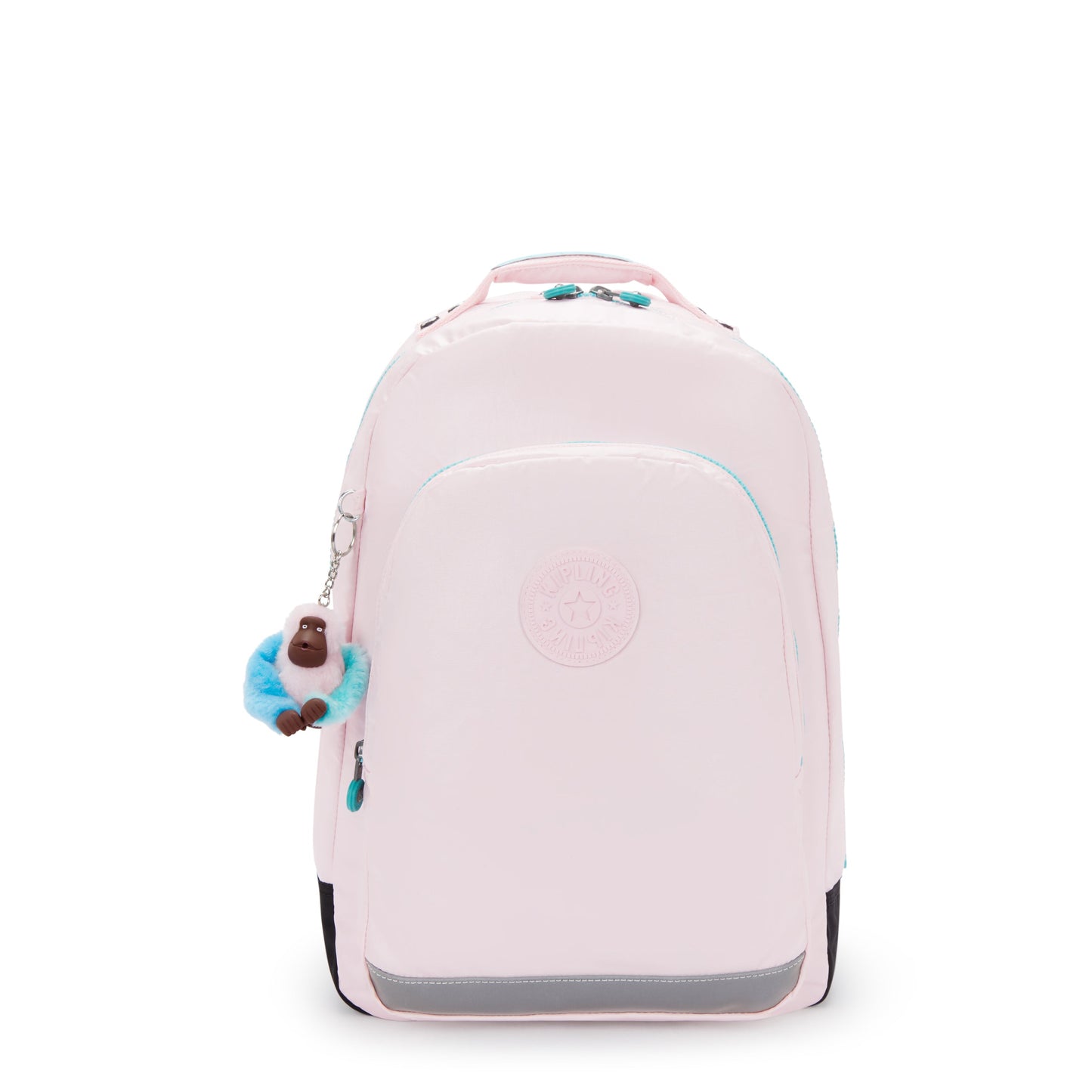 Kipling Class Room Sea Pink Met Large backpack with laptop compartment I5213-52J