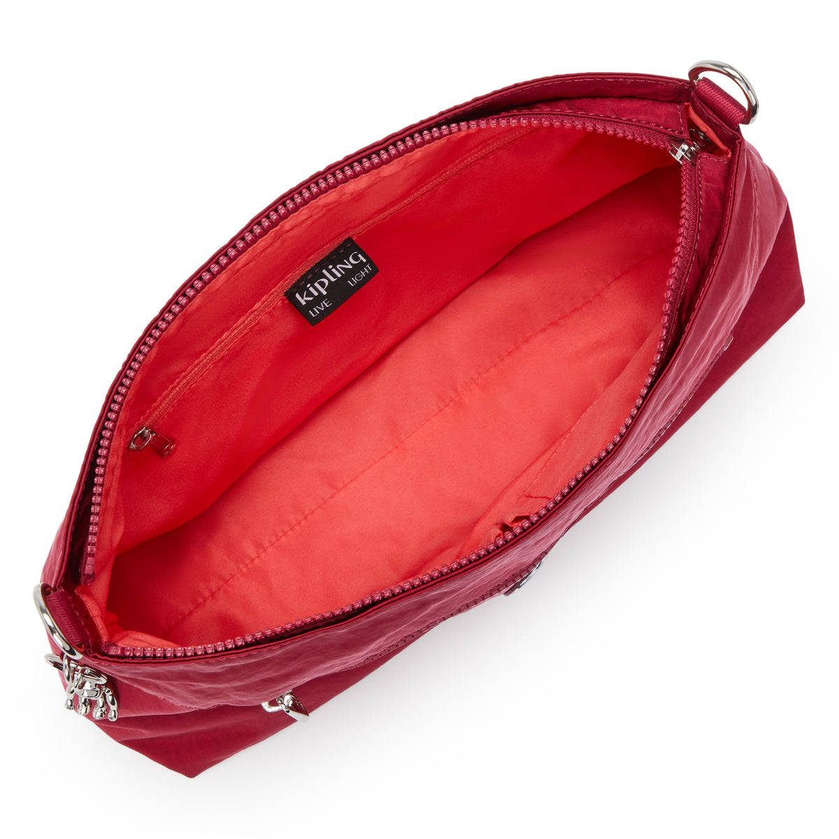 حقيبة كتف Kipling Pollie M Red Red Wine متوسطة الحجم I5346-6SE