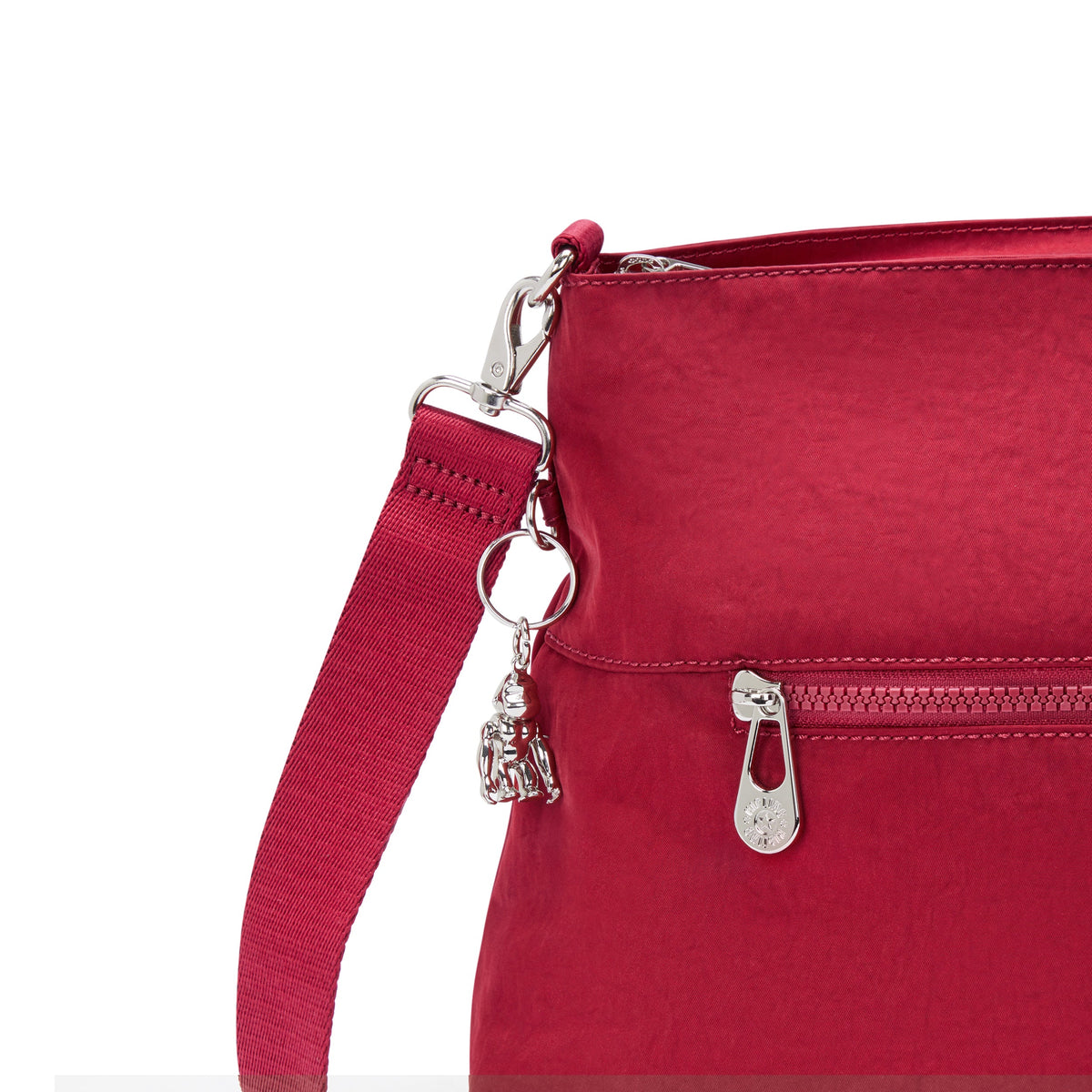 حقيبة كتف Kipling Pollie M Red Red Wine متوسطة الحجم I5346-6SE