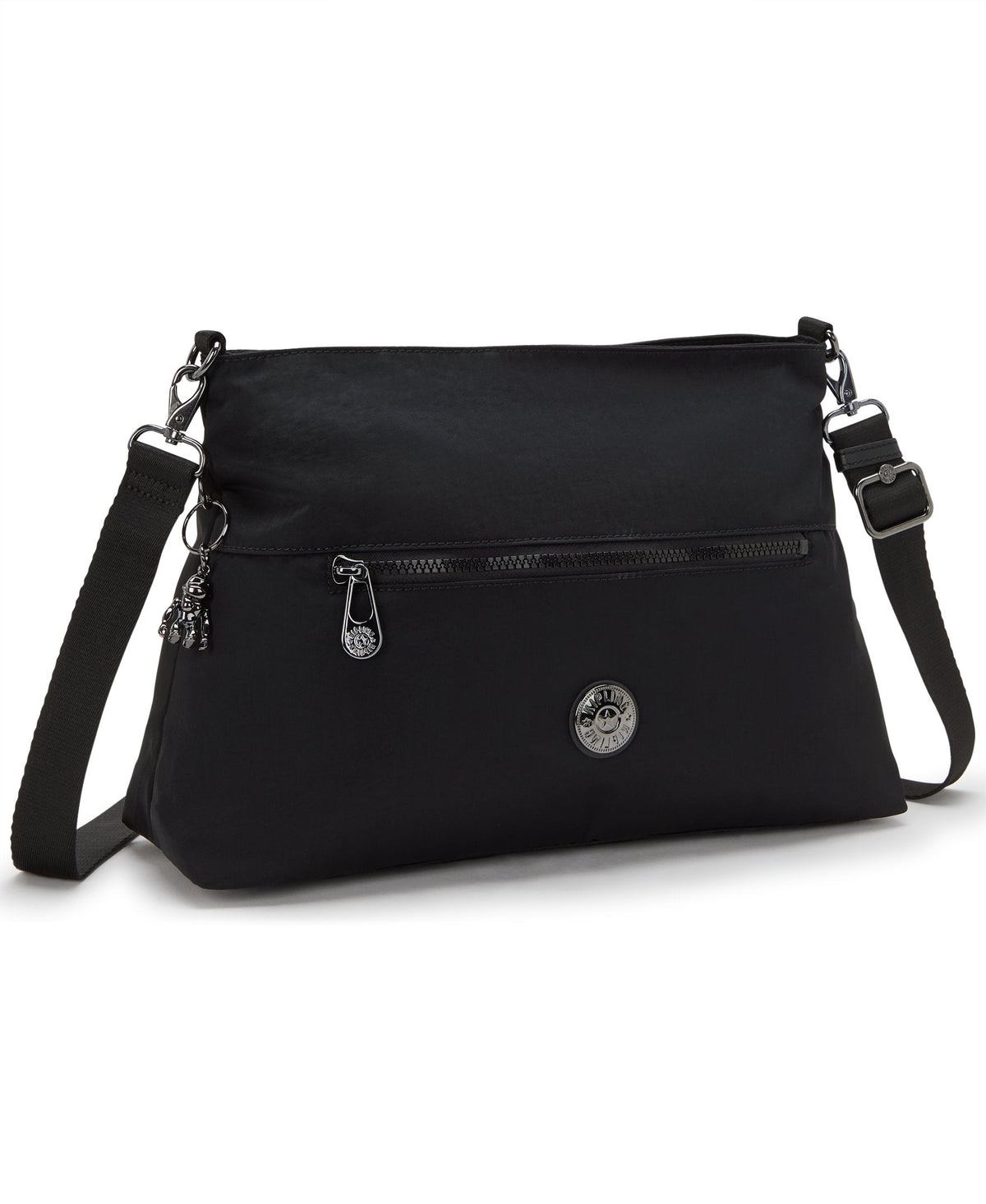 حقيبة كتف Kipling Pollie M Endless سوداء متوسطة الحجم I5346-TB4