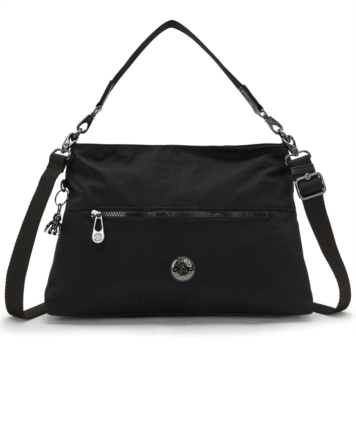 حقيبة كتف Kipling Pollie M Endless سوداء متوسطة الحجم I5346-TB4