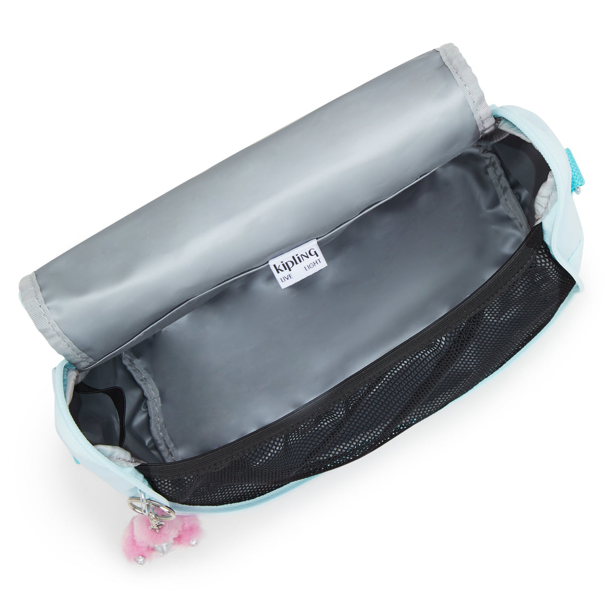 KIPLING New Kichirou Blue Sky Metallic Large Lunchbox (with trolley pocket) I5356-5MB