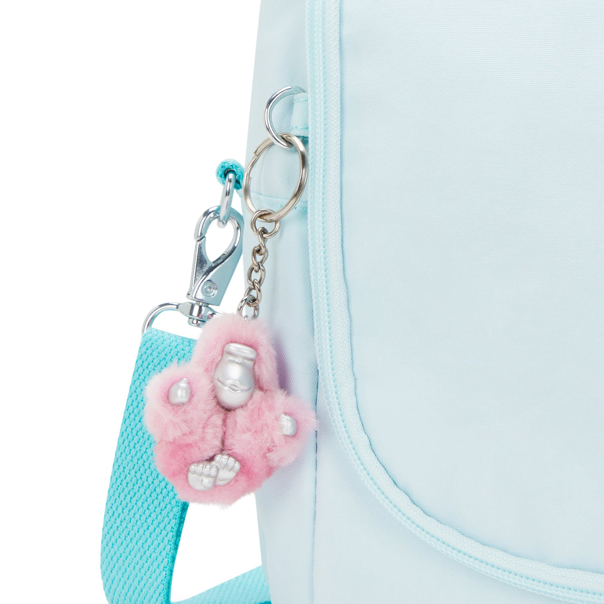 KIPLING New Kichirou Blue Sky Metallic Large Lunchbox (with trolley pocket) I5356-5MB